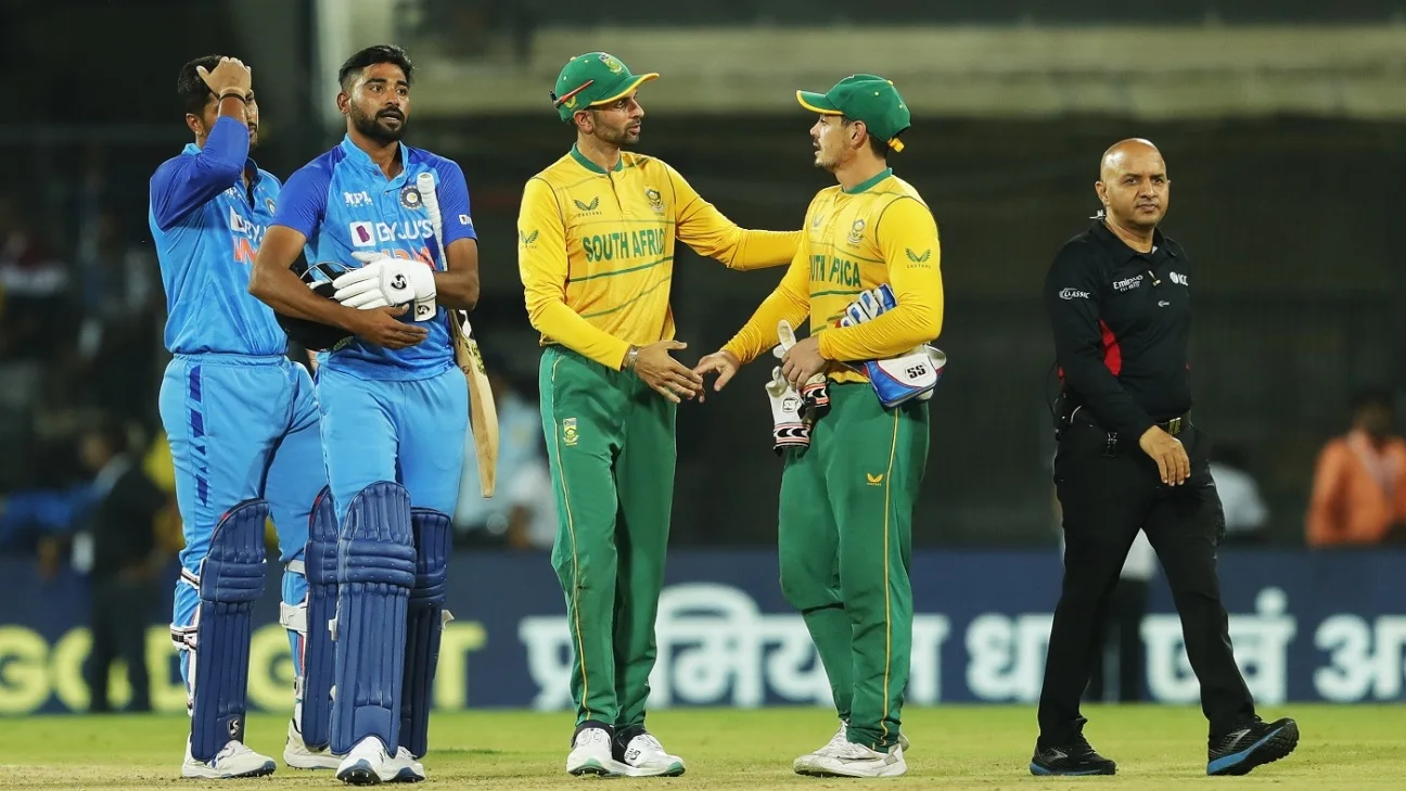 India National Cricket Team vs South Africa National Cricket Team Timeline