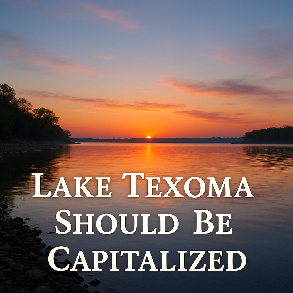Lake Texoma Should Be Capitalized