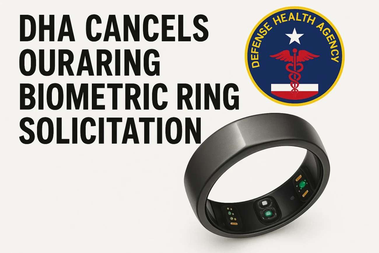 DHA Cancels OuraRing Biometric Ring Solicitation
